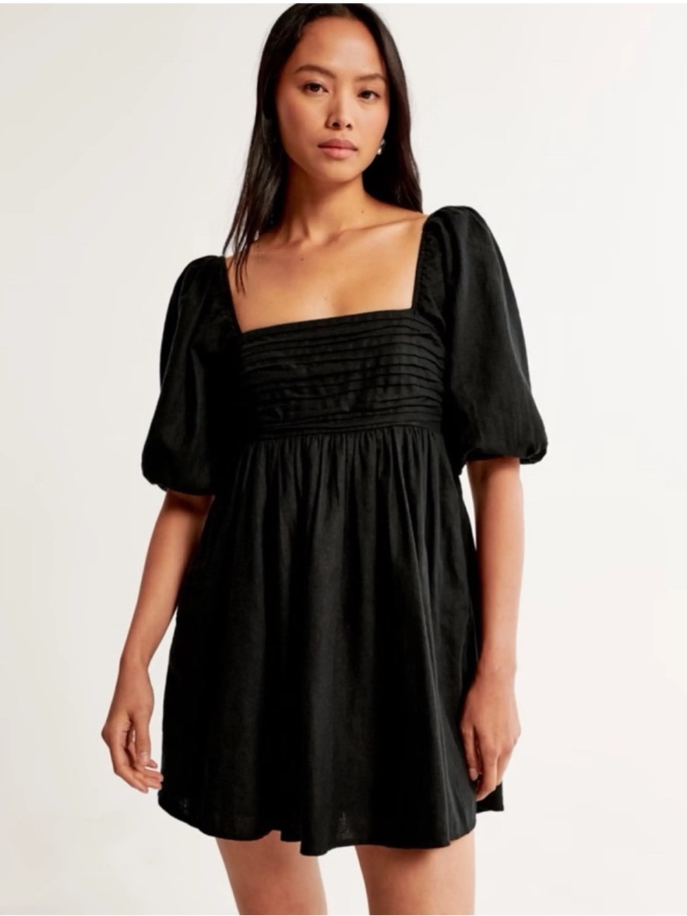 Abercrombie & Fitch Emerson Puff Sleeve Mini Dress